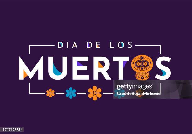 dia de los muertos. day of the dead poster, background. vector - day of the dead stock illustrations