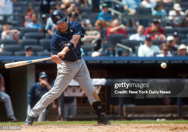 New York Yankees starting pitcher CC Sabathia gives up a grand slam in the 6th inning to Tampa Bay Rays right fielder Wil Myers at Yankee Stadium.