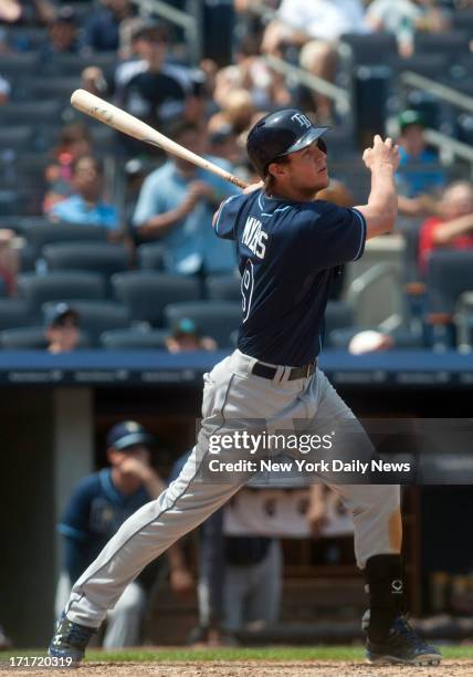 New York Yankees starting pitcher CC Sabathia gives up a grand slam in the 6th inning to Tampa Bay Rays right fielder Wil Myers at Yankee Stadium.