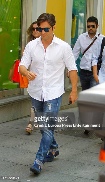 David Bustamante is seen on June 26, 2013 in Madrid, Spain.