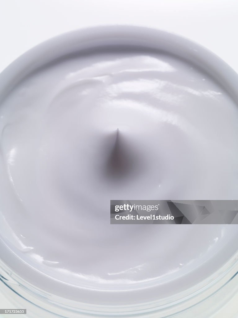 Moisturizer cream on white background