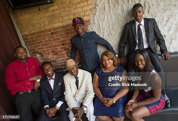 The Kabongo family, from left, Billy Emmanuel father Mackenzie, Myck mom Nene, Jonathan, 14 and Vanessa 24, who immigrated to Canada, beginning with...