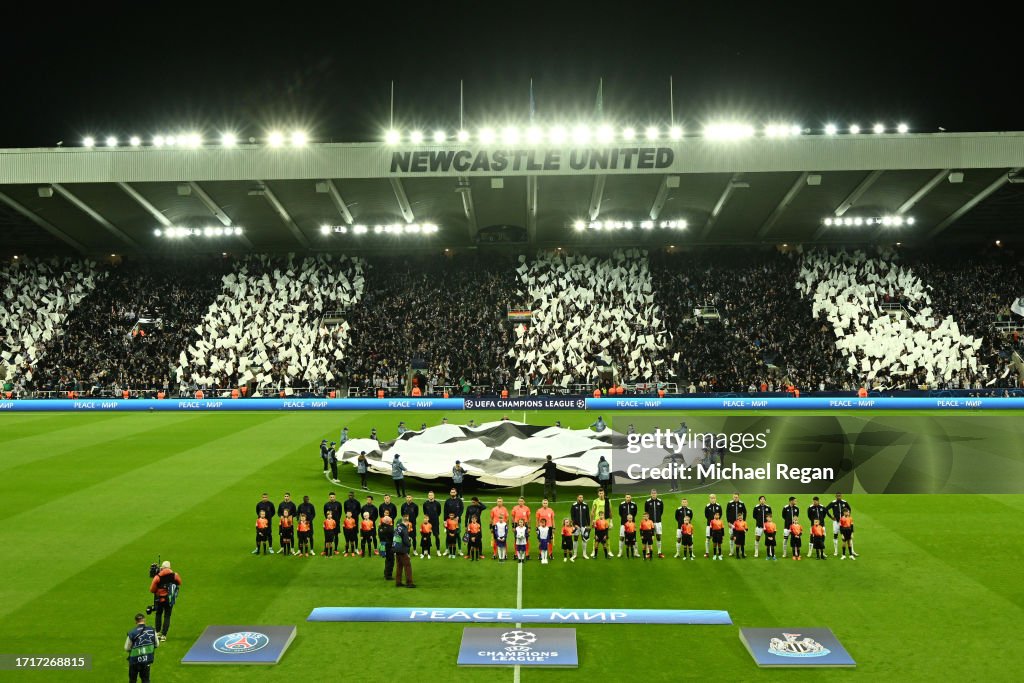 Newcastle United FC v Paris Saint-Germain: Group F - UEFA Champions League 2023/24