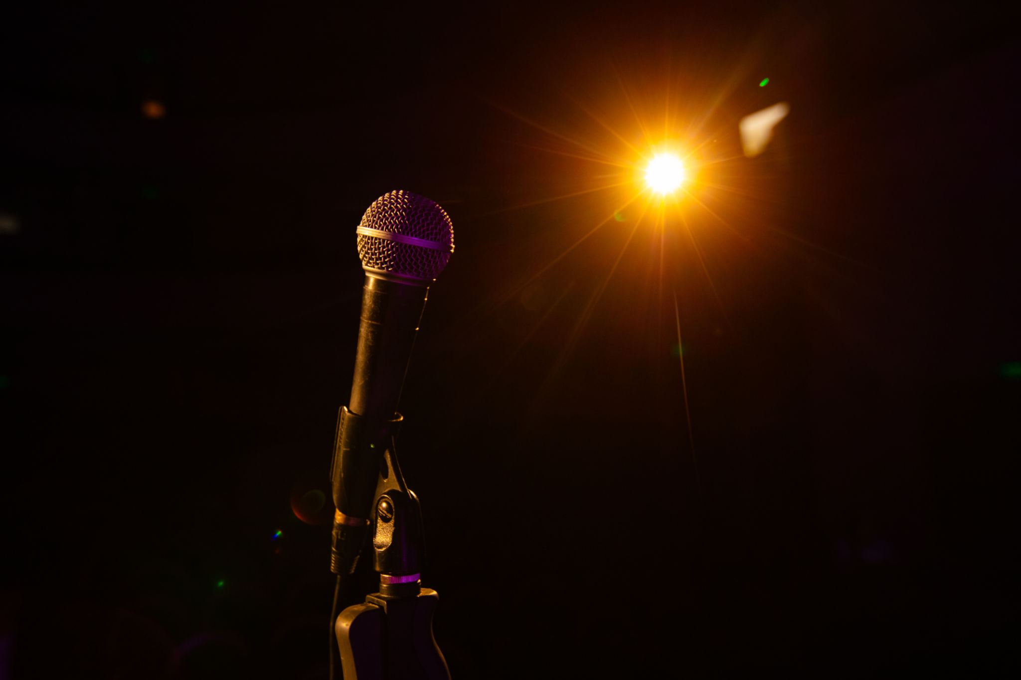 live comedy performance