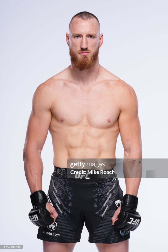 Joe Pyfer poses for a portrait during a UFC photo session on October ...