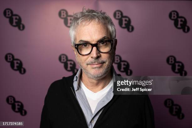 Alfonso Cuarón attends a Q&A session following a 10th anniversary 3D screening of "Gravity" at BFI IMAX Waterloo on October 04, 2023 in London,...