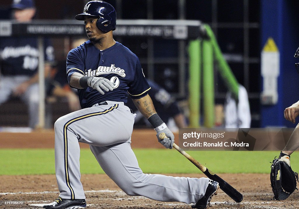 Milwaukee Brewers v Miami Marlins