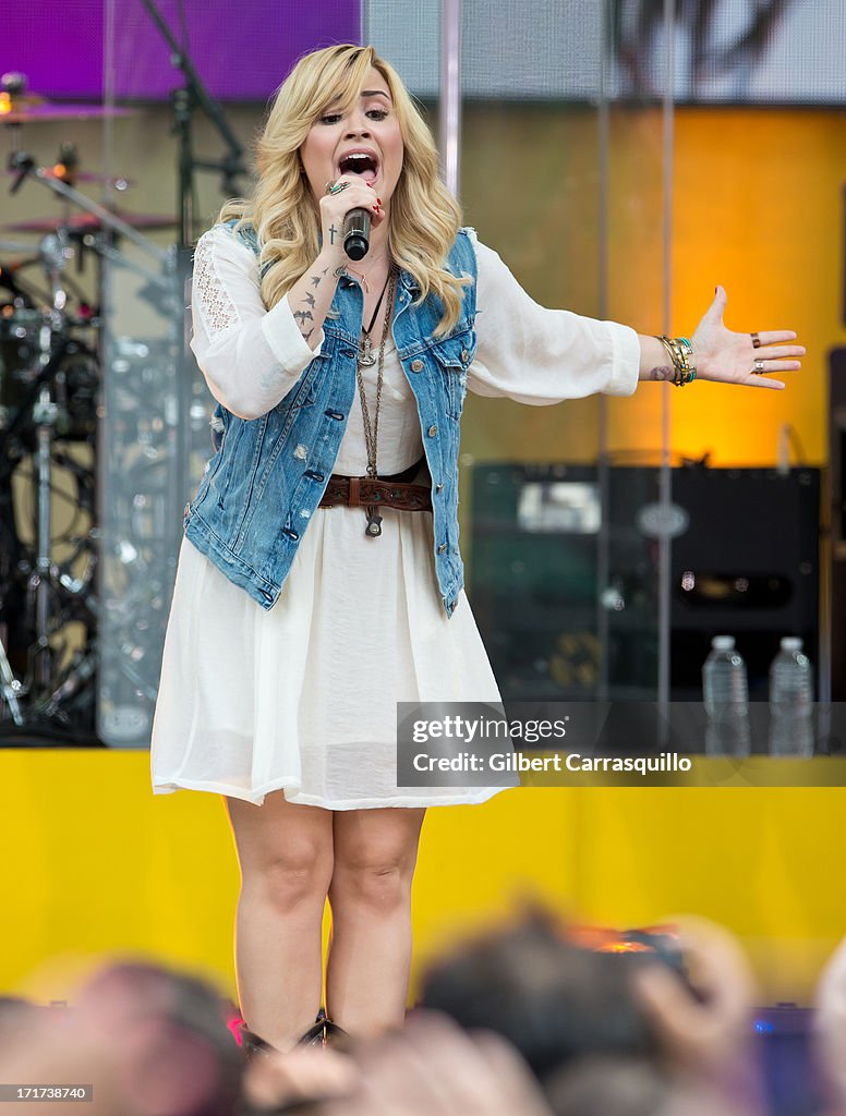 Demi Lovato Performs On ABC's "Good Morning America"