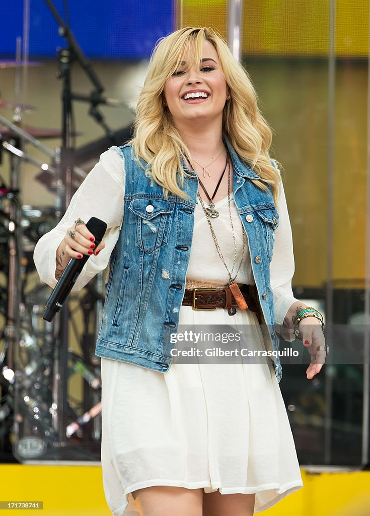 Demi Lovato Performs On ABC's "Good Morning America"