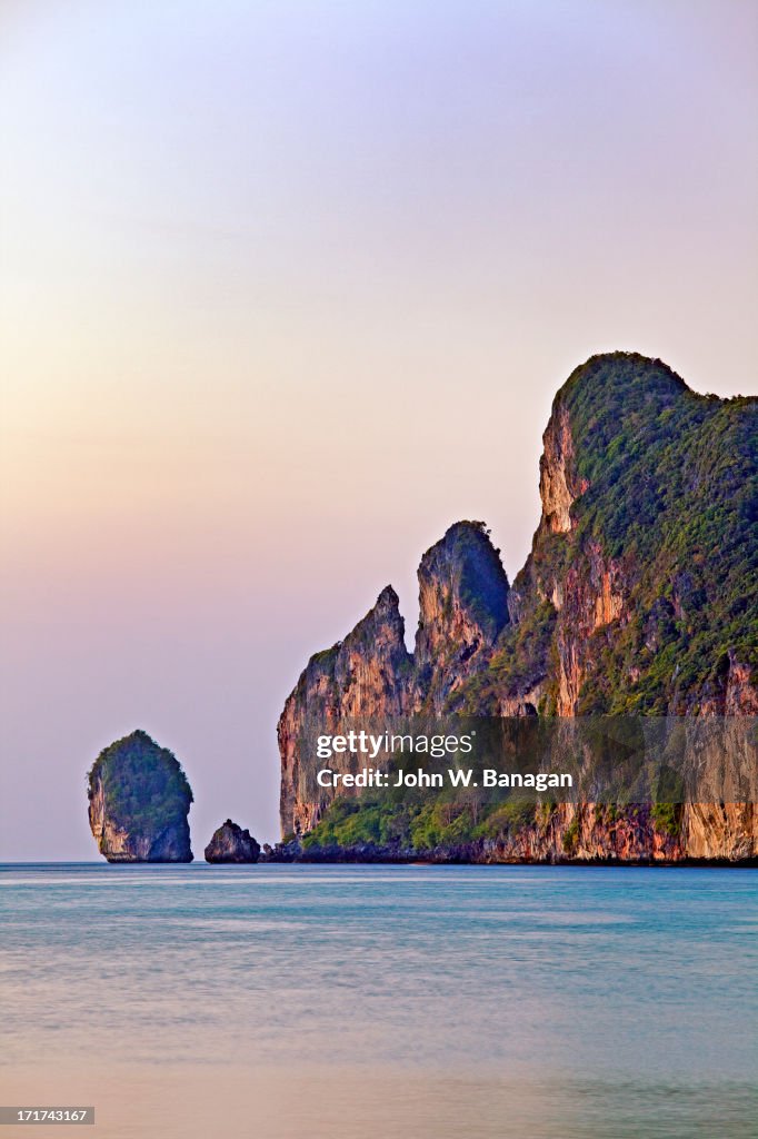 Limestone karsts, Koh Phi Phi Don, Thailand