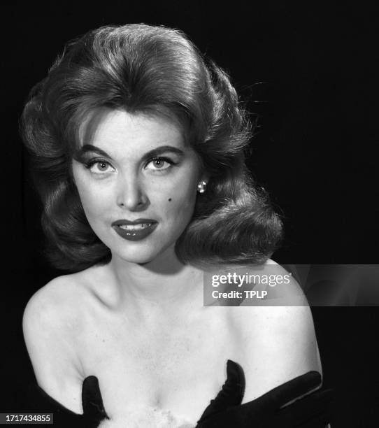 Studio portrait of American actress Tina Louise, 1958.