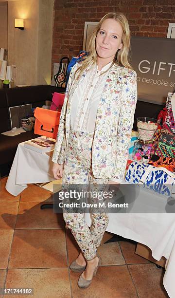 Alice Naylor-Leyland attends the Little Black Gallery summer street party at The Little Black Gallery on June 27, 2013 in London, England.