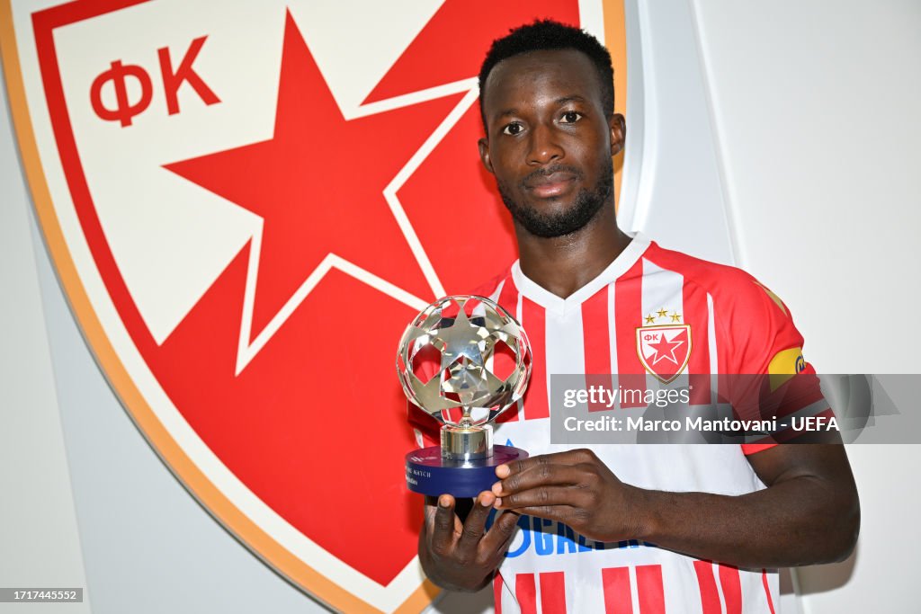 Osman Bukari of FK Crvena zvezda poses for a photo with the News Photo -  Getty Images