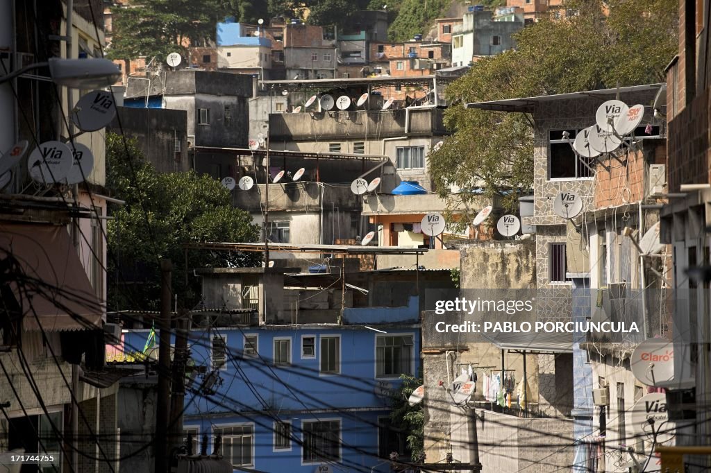 BRAZIL-CONFED-PROTEST-ROCINHA-FEATURE