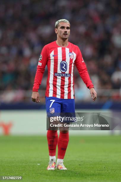 Antoine Griezmann of Atletico de Madrid in action during the UEFA Champions League match between Atletico Madrid and Feyenoord at Civitas...