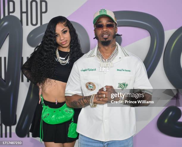 Jaii and Benny The Butcher attend BET Hip Hop Awards 2023 at Cobb Energy Performing Arts Center on October 3, 2023 in Atlanta, Georgia.