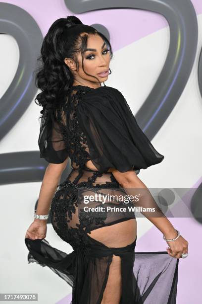 Karlie Redd attends BET Hip Hop Awards 2023 at Cobb Energy Performing Arts Center on October 3, 2023 in Atlanta, Georgia.