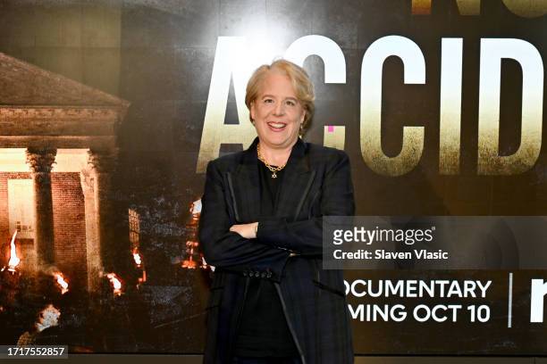 Roberta Kaplan attends the New York Screening of 'No Accident' at Hudson Yards on October 04, 2023 in New York City.