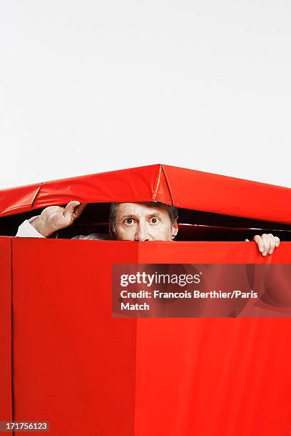 Tv presenter Antoine de Caunes is photographed for Paris Match on June 19, 2013 in Paris, France.