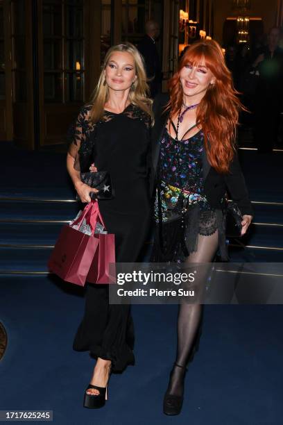 Kate Moss and Charlotte Tilbury leave the Ritz Hotel before heading to Club Magic to celebrate the Global unveiling of Charlotte Tilbury's Holiday...