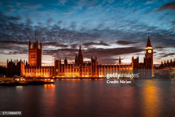 big ben and houses of parliament, london - palace of westminster stock pictures, royalty-free photos & images