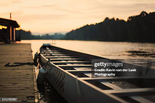 dragonboat - boathouse stock pictures, royalty-free photos & images