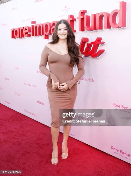 Fernanda Cortes attends as Selena Gomez hosts the Inaugural Rare Impact Fund Benefit Supporting Youth Mental Health on October 04, 2023 in Los...