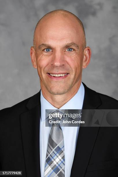 Assistant coach of the Anaheim Ducks, Craig Johnson, poses for his official headshot for the 2022-2023 season on September 20, 2022 at Great Park Ice...