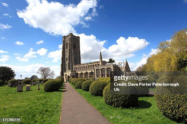 church of st peter and st paul, lavenham village, - lavenham church stock pictures, royalty-free photos & images