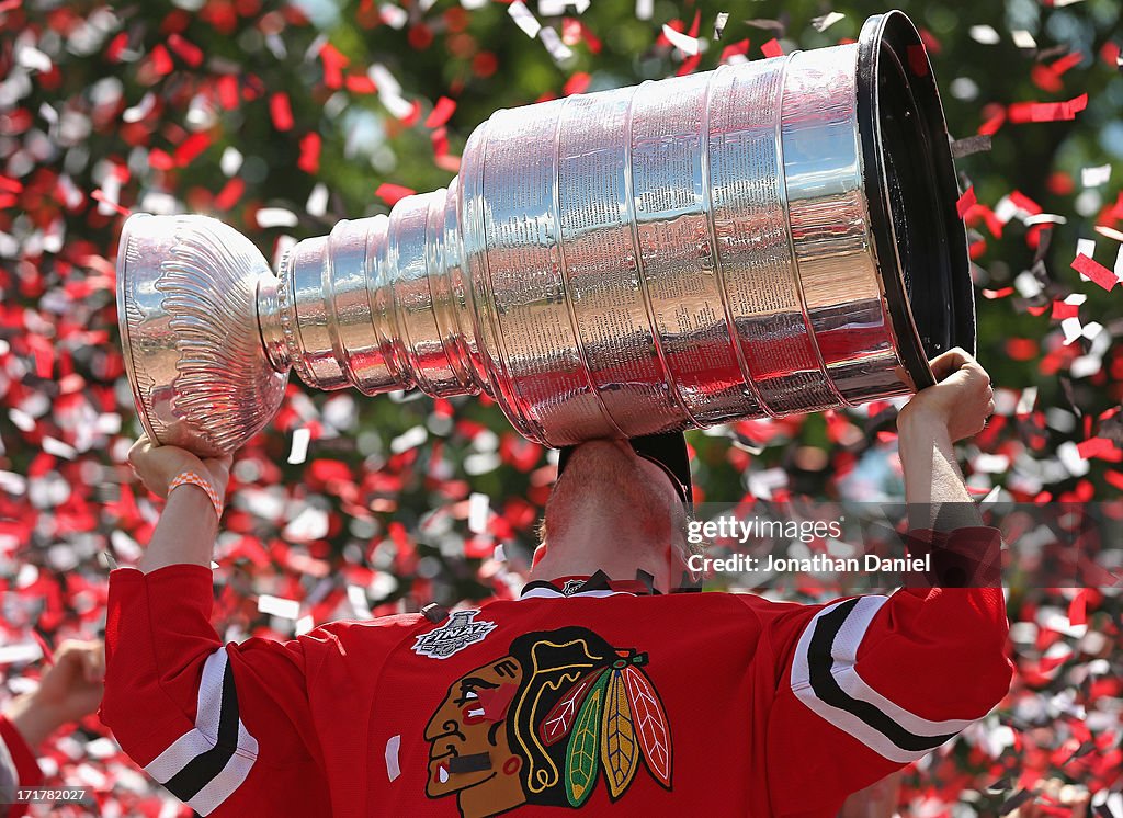 Chicago Blackhawks Victory Parade And Rally