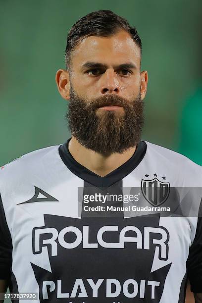 Jhon Chancellor of Necaxa looks on during the 9th round match between Santos Laguna and Necaxa as part of the Torneo Apertura 2023 Liga MX at Corona...