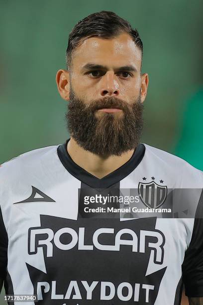 Jhon Chancellor of Necaxa looks on during the 9th round match between Santos Laguna and Necaxa as part of the Torneo Apertura 2023 Liga MX at Corona...