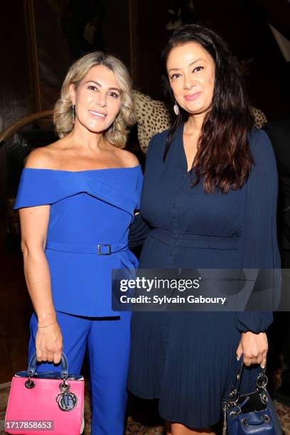 Olga Ferrara and Tijana Ibrahimovic attend Lifeline New York Benefit Dinner At The Explorers Club on October 04, 2023 in New York City.