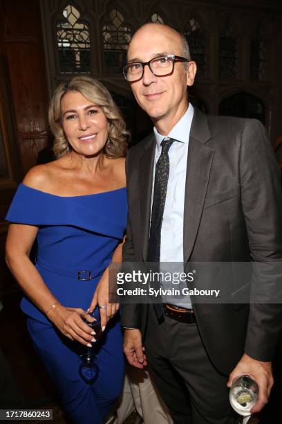 Olga Ferrara and Scott French attend Lifeline New York Benefit Dinner At The Explorers Club on October 04, 2023 in New York City.