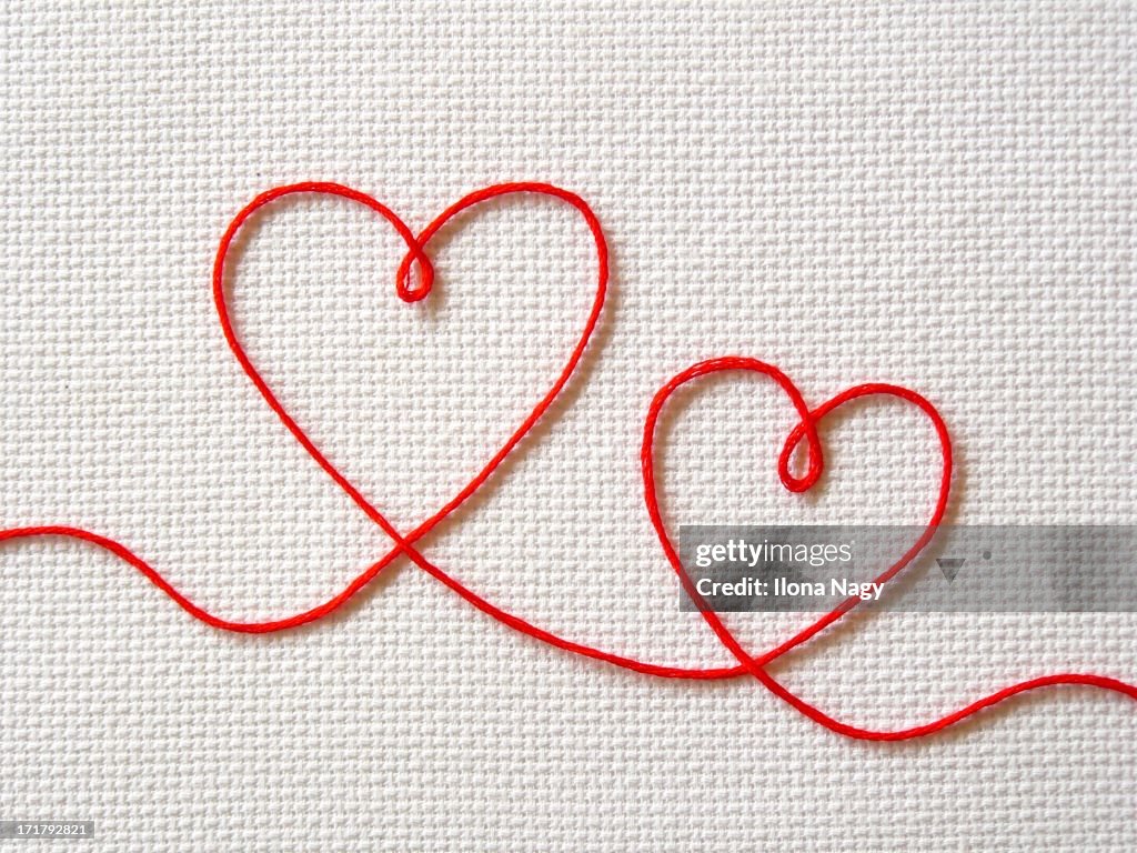 Red hearts