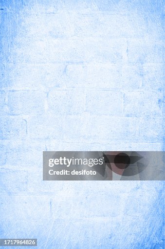 Light sky blue color brick wall with rectangular blocks, textured vertical blank empty simple rustic background Light sky blue color brick wall with rectangular blocks, textured vertical blank empty simple rustic background