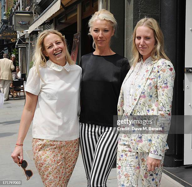Astrid Harbord, Tamara Beckwith and Alice Naylor-Leyland attend the Little Black Gallery summer street party at The Little Black Gallery on June 27,...