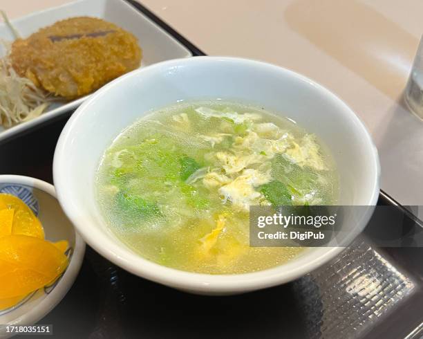 soup - takuan stock pictures, royalty-free photos & images