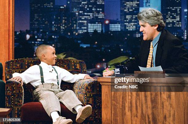 Episode 665 -- Pictured: Actor Orlando Brown during an interview with host Jay Leno on April 7, 1995 --