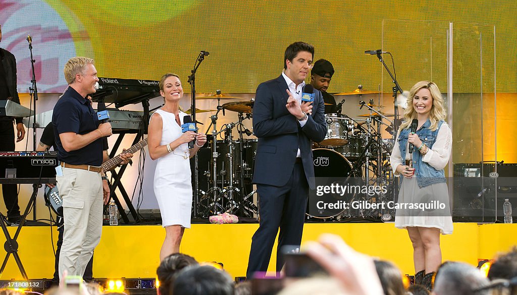 Demi Lovato Performs On ABC's "Good Morning America"