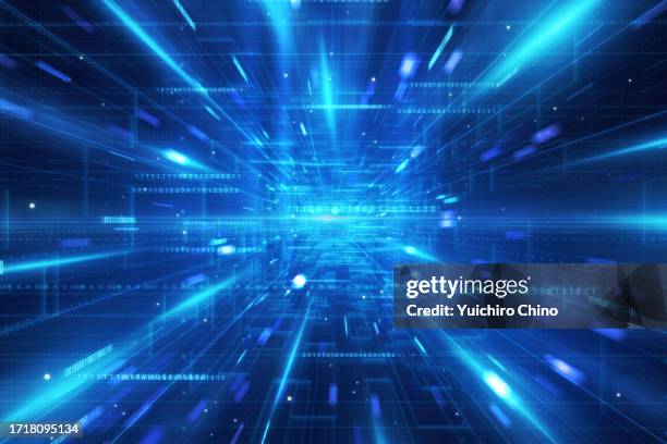 technology tunnel and data speed - deep learning stock pictures, royalty-free photos & images
