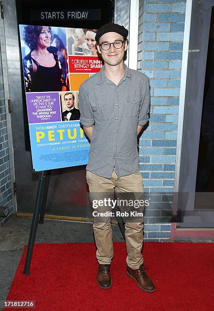 Tobias Segal attends "Petunia" New York Premiere at Cinema Village on June 28, 2013 in New York City.
