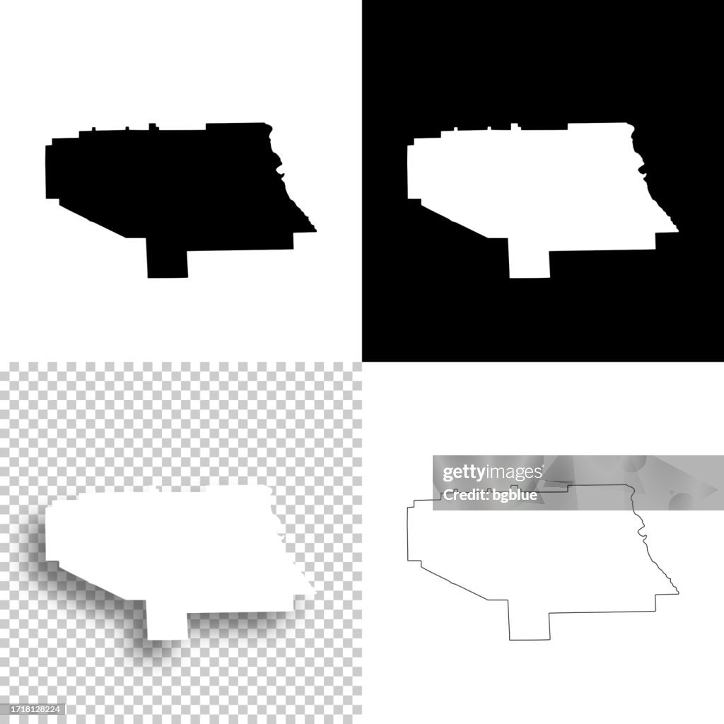 Lee County, Alabama. Maps for design. Blank, white and black backgrounds