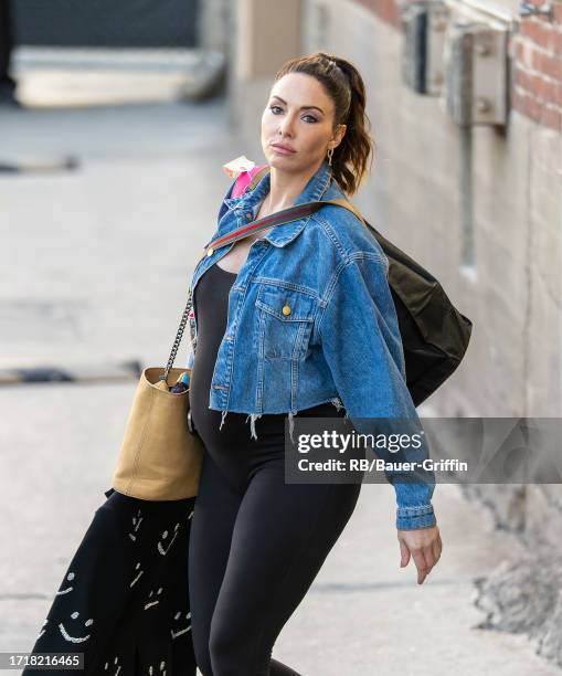 Whitney Cummings is seen at "Jimmy Kimmel Live" on October 10, 2023 in Los Angeles, California.