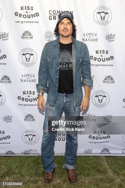 Ian Somerhalder attends the "Common Ground" Austin screening at The Paramount Theater on October 04, 2023 in Austin, Texas.