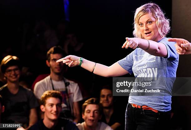Amy Poehler attends The Upright Citizens Brigade Theatre Presents: The 15th Anniversary Del Close Improv at Upright Citizens Brigade Theatre on June...