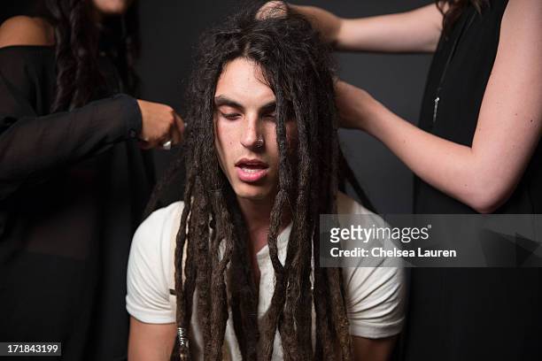 208 Glee Star Samuel Larsen Cuts Off All His Signature Dreadlocks Photos  and Premium High Res Pictures - Getty Images