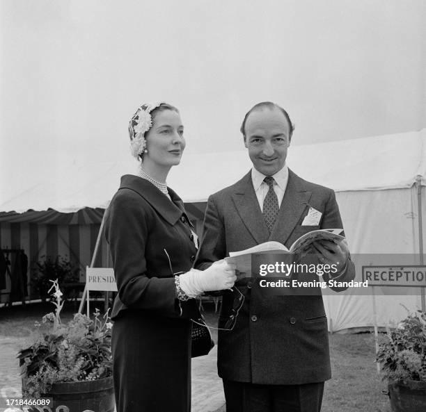 Actress Valerie Hobson with her husband, Parliamentary Under-Secretary of State John Profumo , July 18th, 1956.