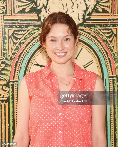 Actress Ellie Kemper attends The Upright Citizens Brigade Theatre Presents: The 15th Anniversary Del Close Improv at Upright Citizens Brigade Theatre...