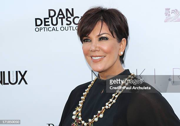 Personality Kris Jenner attends the Genlux Magazine summer issue release party at the Luxe Rodeo Drive Hotel on June 28, 2013 in Beverly Hills,...